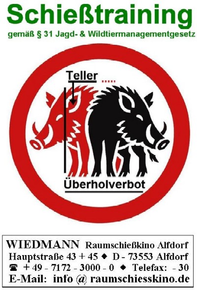 Schiesstraining gem&auml;&szlig; &sect; 31 Jagd- & Wildtiermanagementgesetz