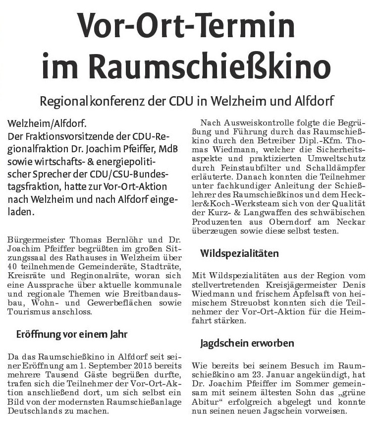 Welzheimer-Zeitung vom 6. Dezember 2016