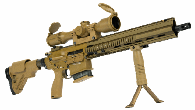 HK MR 308 A3 - Super Special QuadRail mit Schmidt & Bender PM II Zielfernrohr